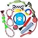 Dog Toys, Dog Chew Toys, Dog Training Toy Set with Ball Ropes and Squeaky Toys for Medium to Small Doggie, 12 Pack of Gift Pet Toy Set