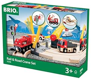 Amazon.com: BRIO: Rail &amp; Road Crane Set: Toys &amp; Games