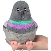 Squishable - Snugglemi Snackers Pigeon - Birds Collection - 6 in - Soft Toy Collectible Stuffed Animal - Beans