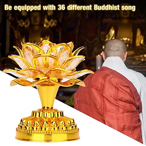 Buddha Lotus Light LED Lotus Lamp Golden Lotus Light LED Lotus Buddhist