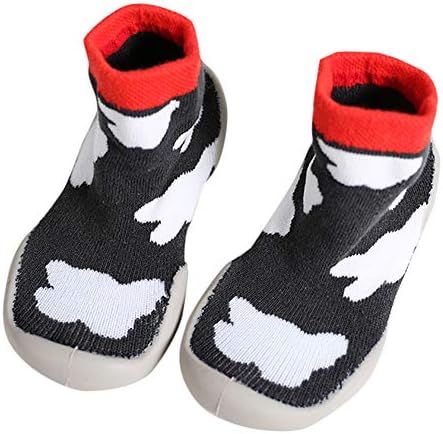Muium Baby Slipper Socks Newborn Baby Girl Boy Slipper Socks Soft Non-Slip Floor Socks Rubber Sole Toddler Cotton Socks Shoes