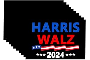 LIMECUTE 10 Pack Harris Walz 2024 Kamala Harris Tim Walz Waltz for President Stickers Vinyl Sticker Laptop Decal Car Bumper Window Waterproof Sticker