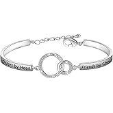 FEELMEM Cousins Bracelet By Blood & Heart, Friends By Choice Bangle Gift