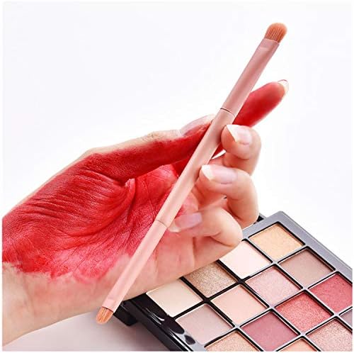 Eye Makeup Brush Set, Real Perfection Essential Wooden Charcoal Makeup Brushes Set (G)