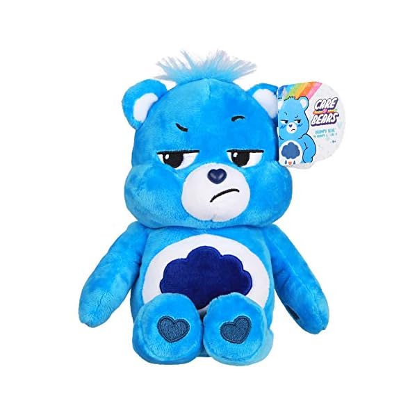 Care Bears 22043 Bean Plush Grumpy Bear,Cuddly Toys for Children,Cute Teddies Suitable for Girls and Boys Aged 4 Years +,Red,9 Inch