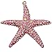 Bolbove Big Sparkling Starfish Keychain Blingbling Keyring Crystal Rhinestones Purse Pendant Handbag Charm (Pink)