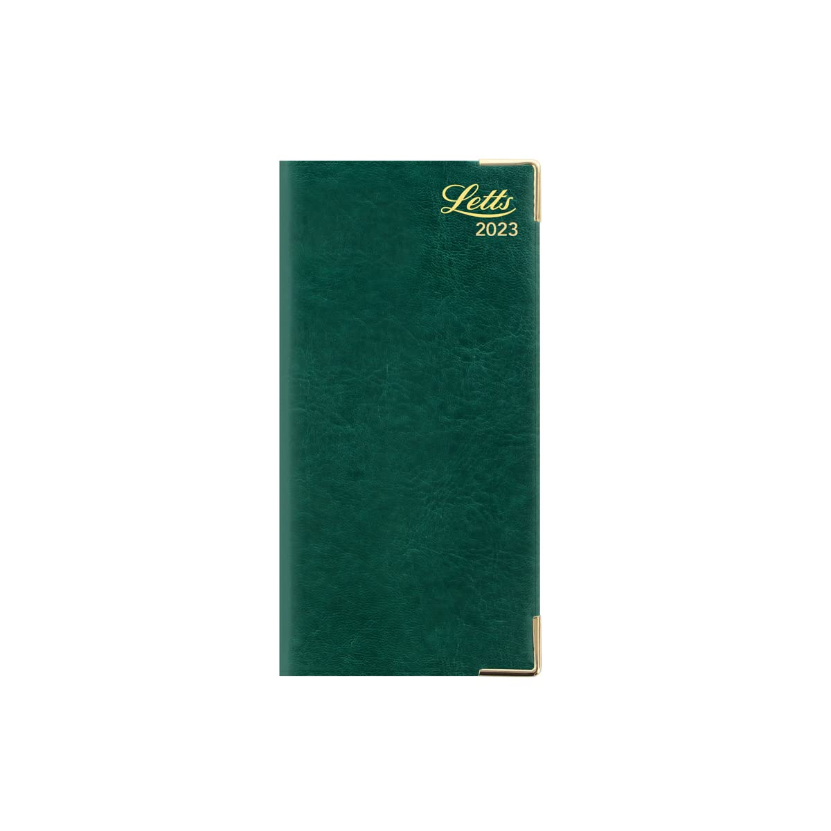 Letts of London Lexicon Slim 2023 vertical (landscape) week to view diary with appointments - green, 23-TL3SGN