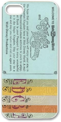 Vintage Disneyland Ticket, Rubber Phone Cover Case For iPhone 5 5s, Gifts, iphone Accessories