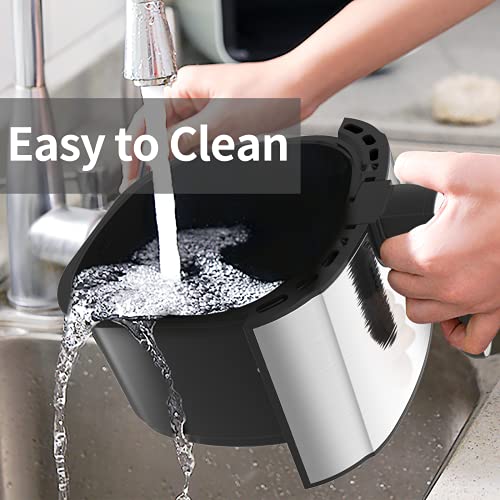 Air Fryer, 6 Quart Electric Hot Air Fryer Oven Oilless Cooker, BLUE STONE LCD Digital Screen and Nonstick Frying Pot,7 Presets, Preheat& Appointment,Keep Warm& Nonstick