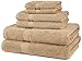 Amazon Brand – Pinzon 6 Piece Blended Egyptian Cotton Bath Towel Set - Driftwood