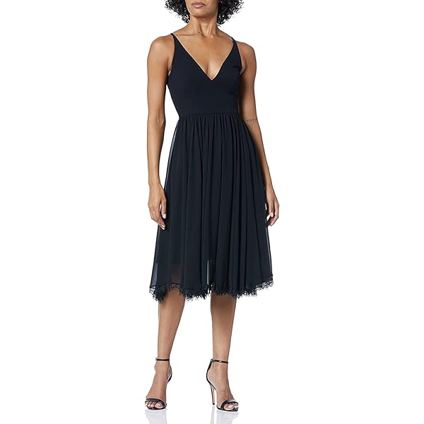 slim fit dress slacks Dress The Population Catalina Dress - Orange main image 0