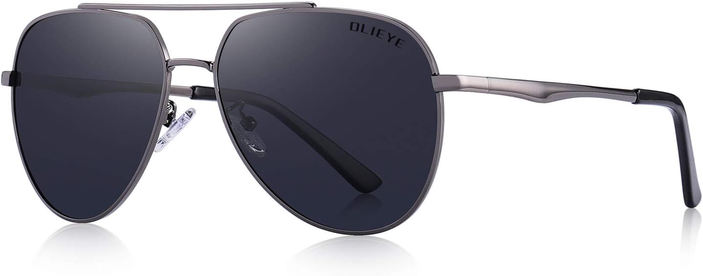 Polarized Mens Sunglasses HD Lens Metal Frame Driving Shades