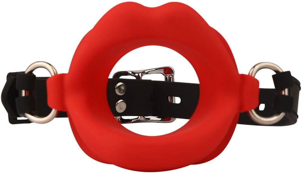 Muranba Couples Fun Blowjob Ball Lips O-Type Appeal Opener Training Mouth Plug Silicone