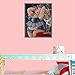 Toogoo Full Round Drill 5D DIY Diamond Painting Cartoon fat woman Embroidery Cross Stitch Home Decor Gift