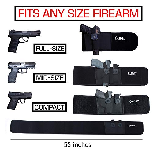 Ghost Concealment Belly Band Holster for Concealed Carry Fits up to a