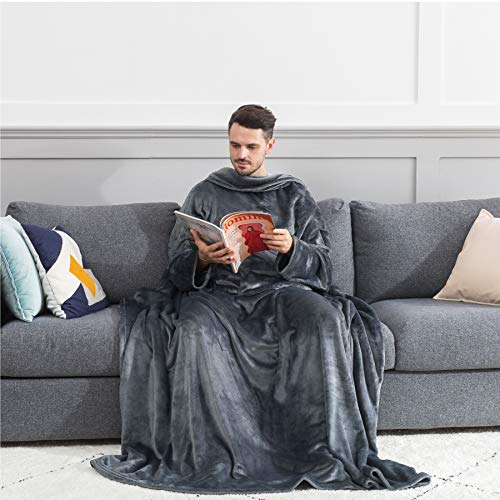 Bedsure Wearable Blanket with Sleeves and Pocket Pricepulse