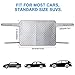 MINLUK Car Rear Windshield Snow Cover, Auto Rear Windscreen Snow Cover Protection,Snow, Ice, Frost,UV for Car Most Vehicle Truck SUV(55