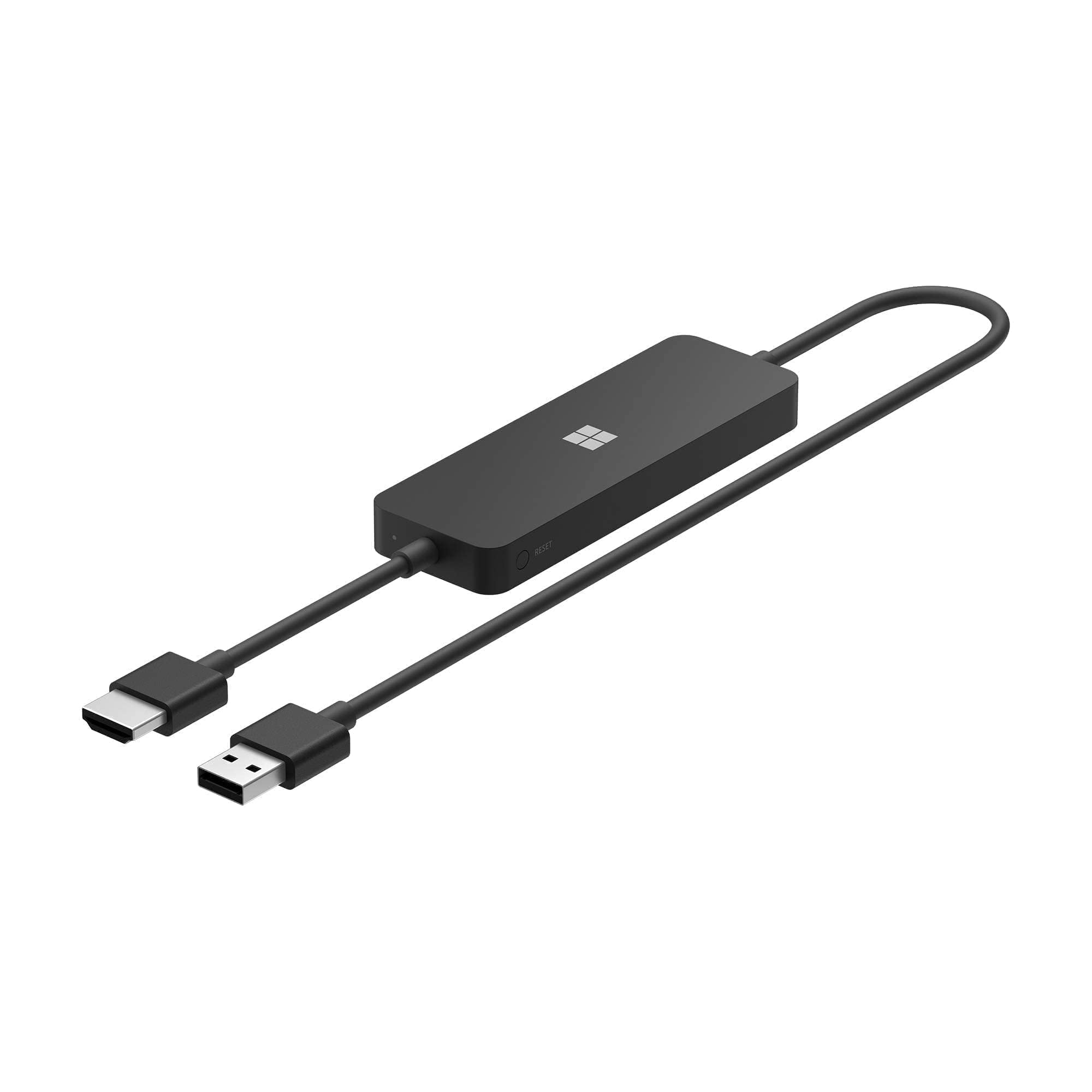 Adaptador de pantalla inalámbrica de Microsoft 4K negro. Compatible