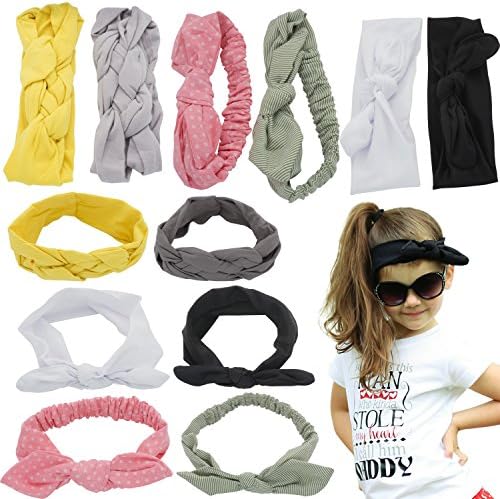 Graceful Shine Baby Girl Headwraps Set Infant Toddler Soft Hair Headbands