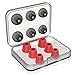 Earphone Tips New Bee 12pcs Premium Replacement Earbud Tips Inner 4.9mm [3-Pair] Silicone Earphone Tips Inner 4.9mm [3-Pair] for Headphones with 5mm-7mm Tip - Red