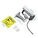 Fake Cameras for Outdoor, Dummy Camera CCTV Surveillance System with Realistic Red Blinking Lights and Warning Sticker for Home Businesses (4, Silver)