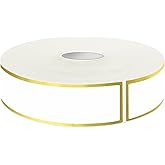 500 Golden Border Removable Freezer Labels Water Oil Resistant with Perforation Line for Food Containers Jars Pantry Organization (Ink Quick-Dry，1” x 3”)