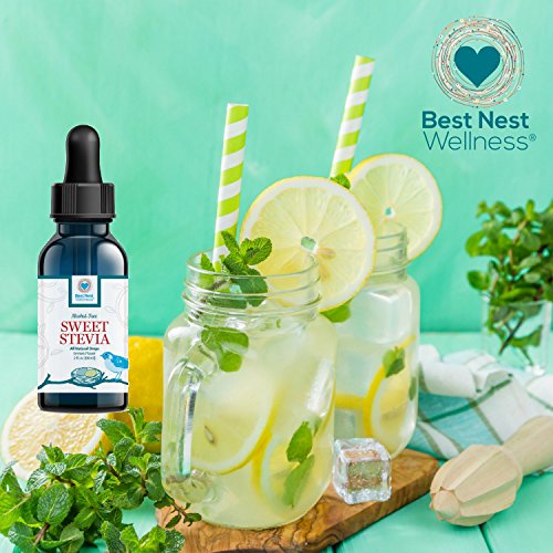 Sweet Liquid Stevia Drops By Best Nest Wellness Alcoholfree All