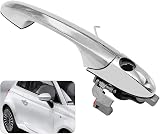 Hoypeyfiy Right Door Handle Fiat 500 Chrome Offside Driver Side view 5
