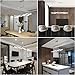EverFlowery Modern Chandelier, Fashion Contemporary Led Wave Shape Pendant Light, Stylish Hanging Ceiling Fixture with Adjustable Height for Dining Living Room Kitchen Island, 50W Cool White=6500K