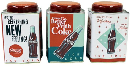 2014 COKE TEA CADDY TIN - ASSORTED STYLE 663407 - PRICED SINGLE