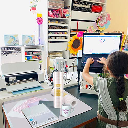 Clear Vinyl Transfer Paper Tape Roll12 x 70 FT Alignment Grid