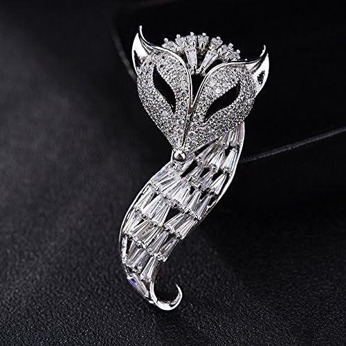 Miss Han Ban corsage cute fox head brooch pin unique atmospheric minimalist jacket trend clothing accessories