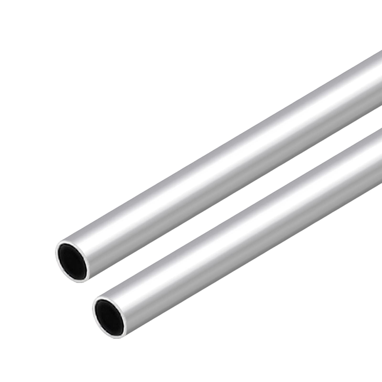 VictorsHome 6063 Aluminum Round Tube, 20mm OD 1mm Wall Thickness 300mm Length Metal Seamless Straight Tubing for DIY Crafts Model 2pcs