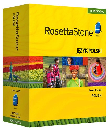 Rosetta Stone Homeschool Polish Level 1-3 Set including Audio Companion