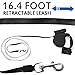 Baby-Run 3 in 1 Retractable Dog Leash With LED Light and Waste Bag Dispenser, Thick & Adjustable 16.4 Foot Leashes