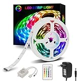 LED Streifen 5m RGB,Sylvwin LED Strip Lichterkette mit Fernbedienung,LED Stripes