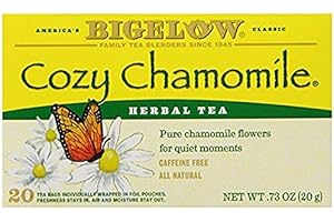 BIGELOW TEA Bigelow Cozy Chamomile Tea Bags, 20 Count (Pack of 6)