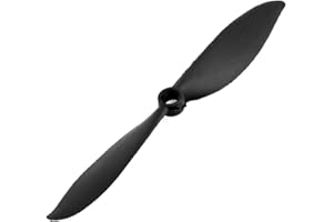 Aexit 5 x Electrical Equipment 8 Inches Black 2-Vanes Universal RC Propeller w/o Adapter Rings