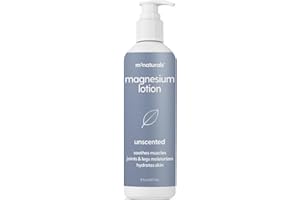 M3 Naturals Unscented Magnesium Lotion for Sleep & Leg Cramps, Suitable for Sensitive Skin, Helps with Muscle Relaxation, Soothes Tired Legs & Foot Aches and Supports Restful Nights, 8 fl oz