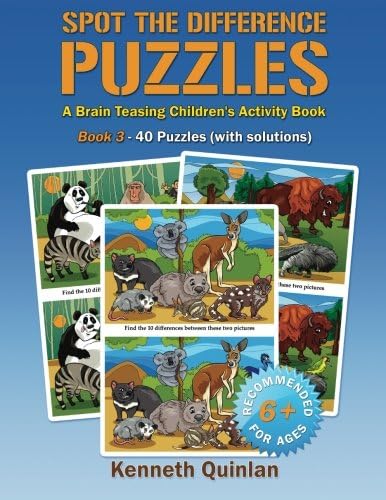 Spot the Difference Puzzles - Book 3: A Brain Teasing Children's Activity Book (Volume 3)