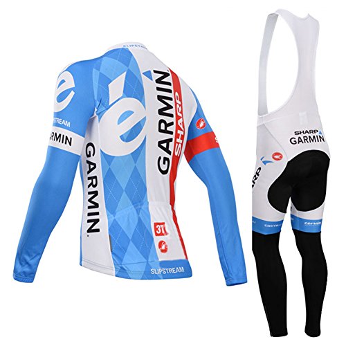 Strgao 2016 Men's Pro Team MTB bike Bicycle Winter Thermal Cycling Long Sleeve Jersey and Bib Pants Tights Set Suit