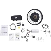 20-Inch Electric Bike Rear Hub Motor Kit, 48V 2000W Electric Bike Conversion Kit, Fat Tire Hub Motor Conversion Kit with LCD Display