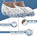 Disposable Non Slip Shoe Cover Booties | Extra Thick, Water Resistant Polypropylene Shoe Guards | Indoor-Outdoor Shoe Protectors Perfect for Medical Use, Housekeeping, Real Estate | 100 Count