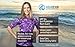 Aqua Design Women UPF 50+ Short Sleeve Comfort Fit Rash Guard Swim Surf Shirt,Liquid Purple,Large