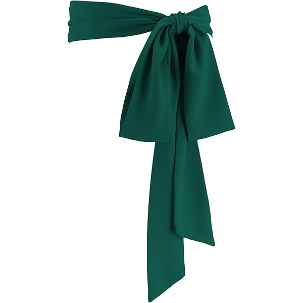 7633 Women Wide Belt Bow Self Tie Wrap Around Obi For Kimono Yukata Retro Inzegao Women Wide Belt Bow Self Tie Wrap Around Obi for  main image 3