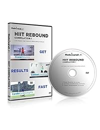MXL MaXimus Life HIIT Bounce PRO - Mini cama elástica plegable con inclinación plana o ajustable Guantes pesados, Mega Rebound Compilation DVD con 3 impresionantes ejercicios de trampolín de rebote.