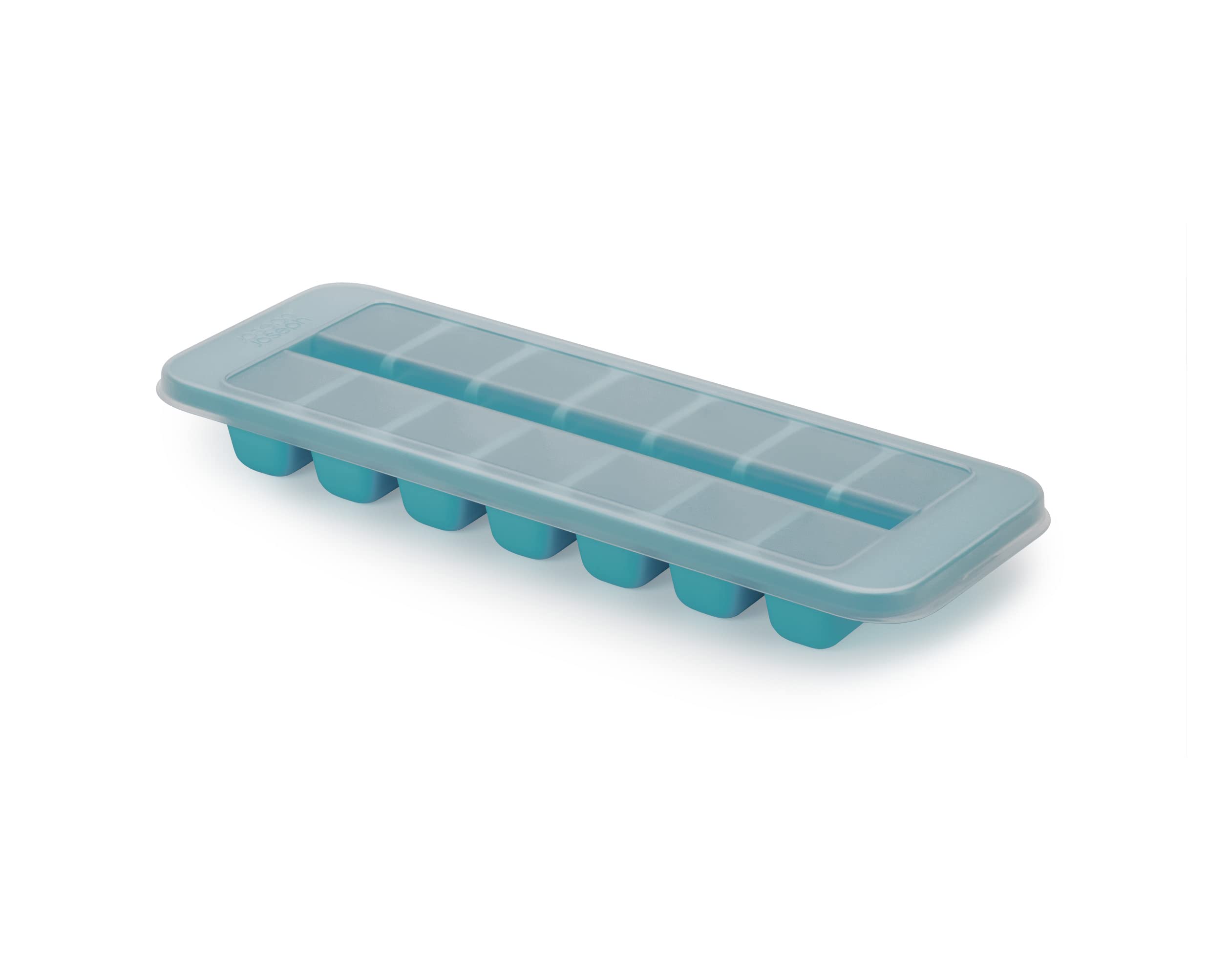 Joseph Joseph Flow - Easy-Fill Ice-Cube Tray with Lid, Stackable, Large 14 Cube Capacity