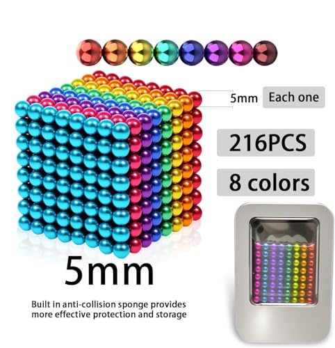 Stacking Blocks, 216PCS 3D Building Blocks, Fidget Toys for Adults