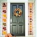 Mosoan Friendsgiving Thanksgiving Decorations Banner Feast Party Supplies - Thanksgiving Porch Sign - Thanksgiving Decorations Outdoor Indoor - Give Thanksgiving Banner - Friendsgiving Banner Sign
