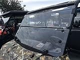 A&S AUDIO AND SHIELD DESIGNS 2013-2017 POLARIS RANGER XP 900,900-5 CREW , 2016-2017 POLARIS RANGER 1000 , 1000 CREW 3/16 POLYCARBONATE FOLD DOWN WINDSHIELD